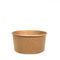 Sustainable 1000ML 32OZ Take Away Paper Container Salad Bowls Disposable Kraft Paper Round Bowl