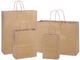 UV Coating Recyclable 125 Gram Kraft Paper Bags For Shopping Packing