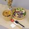 Bio-degradable PE Coating Kraft dispoasble Paper Salad Bowl For Shop