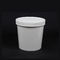 Fast Food Double Wall 300g White/Kraft Paper Takeaway Soup Bowl With Paper Lid