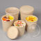 Disposable Bamboo Paper Soup Cup 8oz 12oz 16oz 26oz 32oz With Lid