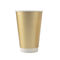 Double Wall Gold Foil Biodegradable Kraft Paper Cups 8oz 12oz 16oz