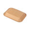 Square Disposable Kraft Paper Plate For Fruits/Fried Food/ Barbecue/Vegetables Packing