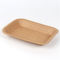 Square Disposable Kraft Paper Plate For Fruits/Fried Food/ Barbecue/Vegetables Packing