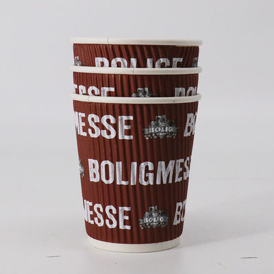 Factory Price Cheap Disposable Hot Drink Ripple Away Water Coffee Paper Cups