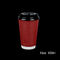 Compostable Red Disposable Paper Coffee Cusp With Lid For Hot Beverages