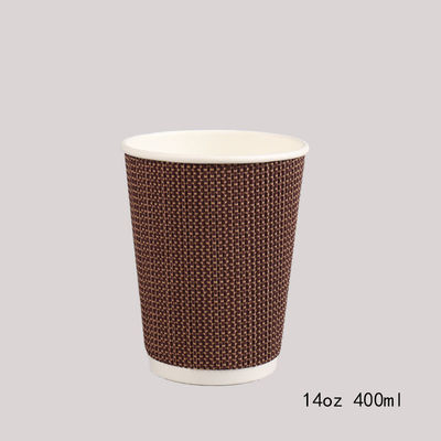 Customized Logo 6oz 8oz 12oz 16oz Tea Pack Small Coffee Disposable Paper Cup With Lid Cover For Hot Drinking