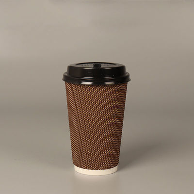 Customized Logo 6oz 8oz 12oz 16oz Tea Pack Small Coffee Disposable Paper Cup With Lid Cover For Hot Drinking