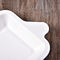 Food Grade Square Paper Tray , FDA Disposable Biodegradable Paper Plates