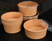 Packaging Kraft Paper Soup Bowl Round Fast Food Lunch Bowls