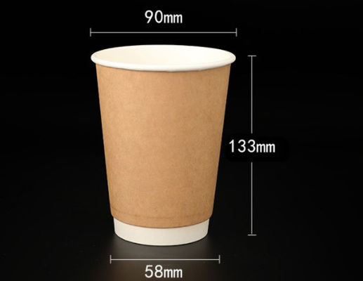 16oz Disposable Paper Coffee Cups Recyclable Custom Coffee Paper Cups Bulk